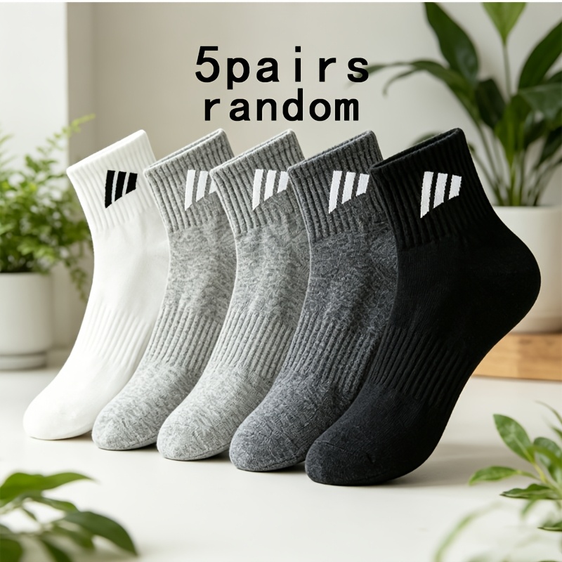 TEMU 5/10 Random Unisex Spring/summer Casual Fashion Trendy Ankle Socks