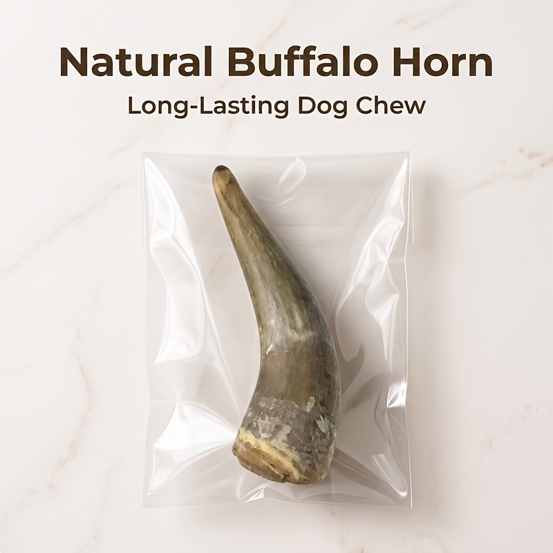 TEMU 1ib Dog Chew, Chew Horns, Long-lasting Chewing Toy For Heavy Chewers Medium & Large Breed Dogs
