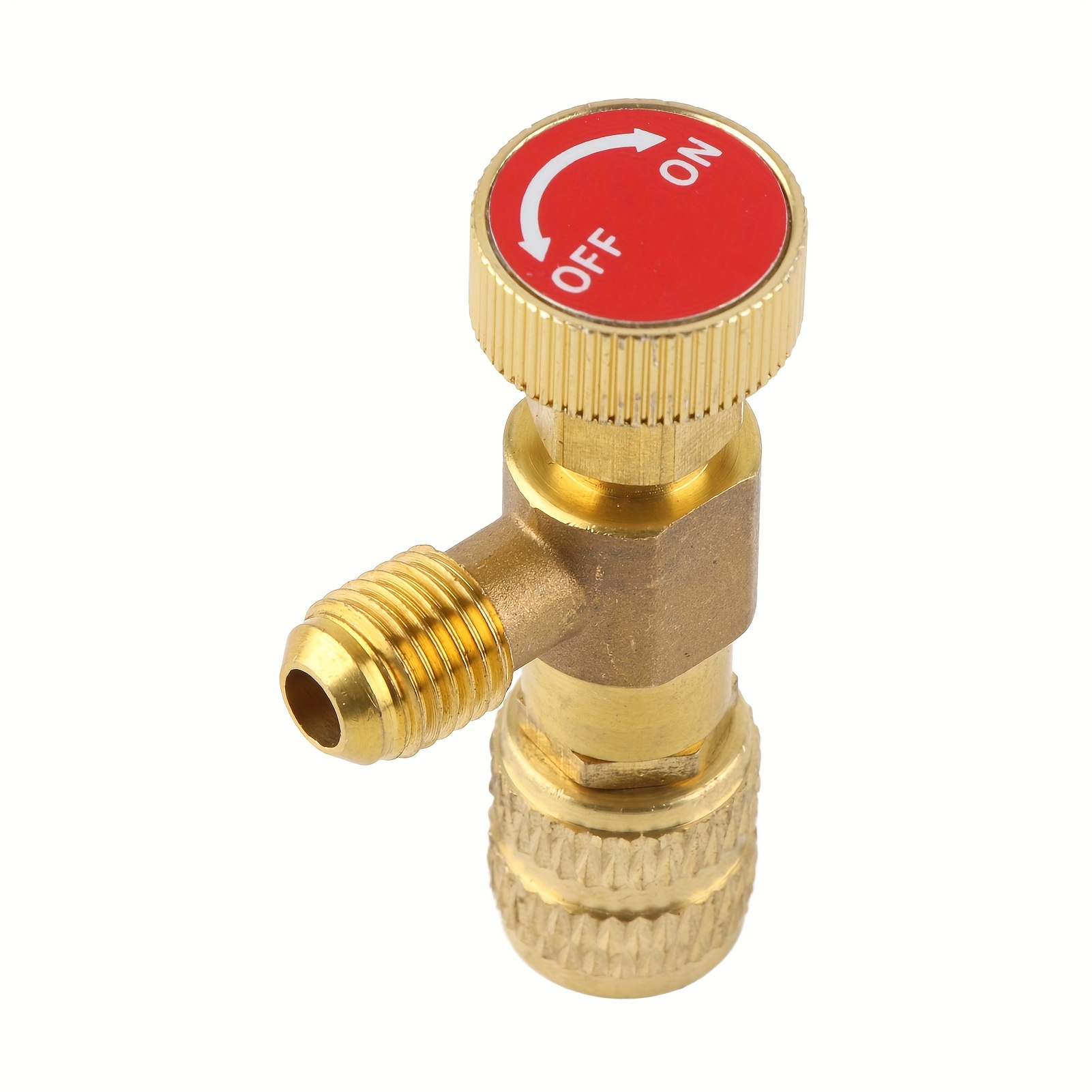 Adaptateur De Recharge Climatisation R410/R22 - Valve De Sécurité 1/4 En Laiton, Pour Recharge Gaz Fréon