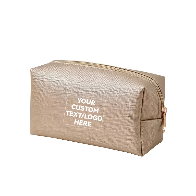 TEMU Custom Women's Makeup Bag, New Fashionable Simple Women's Makeup Bag, Large Capacity Portable Travel Cosmetic Organizer, Essential Toiletry Bag