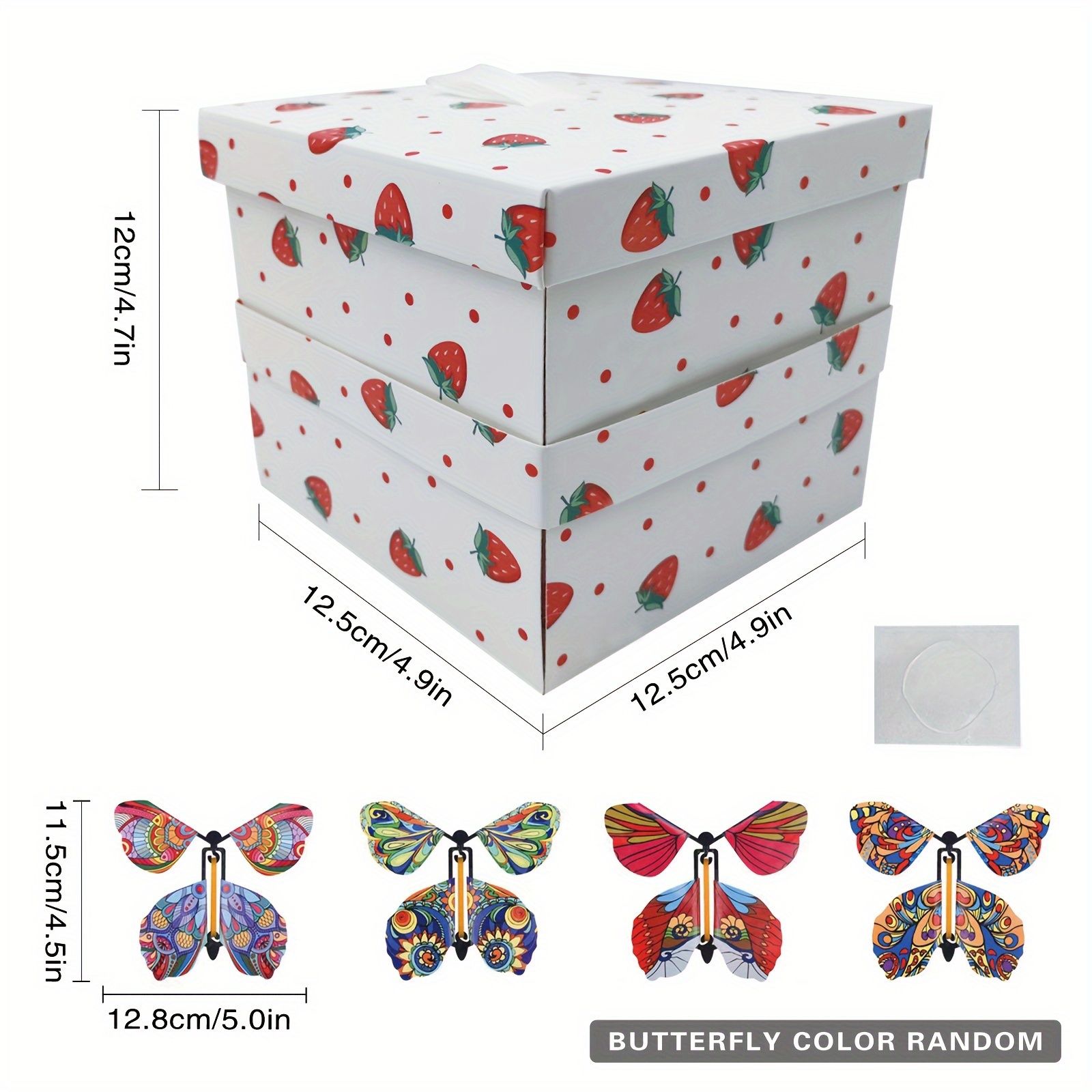 Scatola regalo a forma di farfalla esplosione, scatola regalo fai da te con farfalle volanti, esplosione, scatola pop-up surprise per anniversari, San Valentino, matrimonio, donna