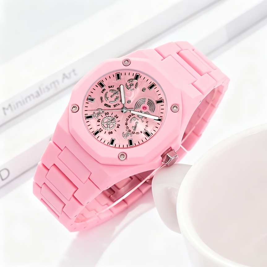 Stylish Elegant Women's Quartz Watch with Round Case