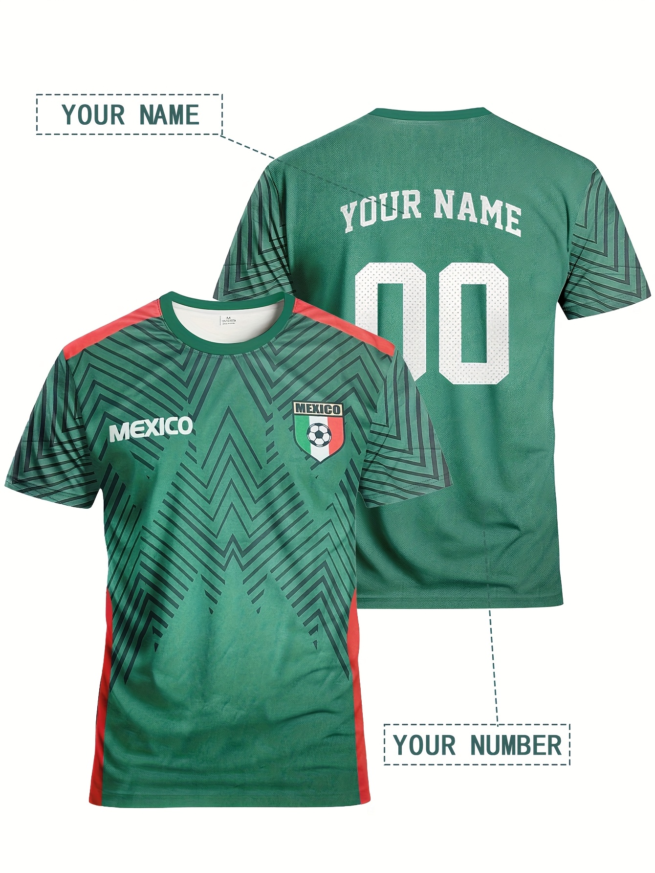 soccer shirts sold on Temu United States