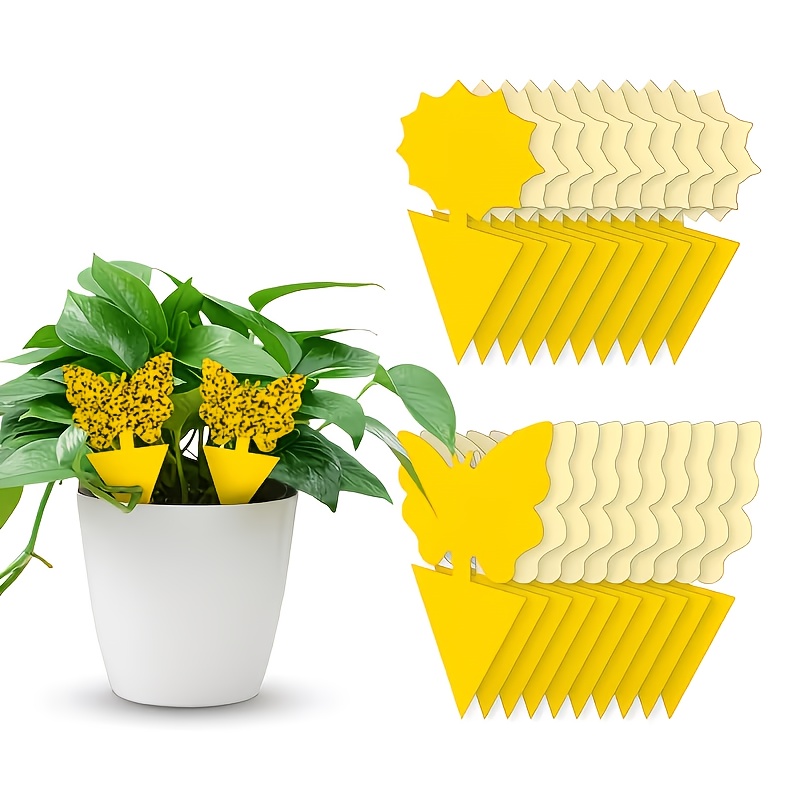 10/20/30pcs of Yellow Sticky Traps Designed to Catch Fruit Flies And Gnats, Effective for Pest Control