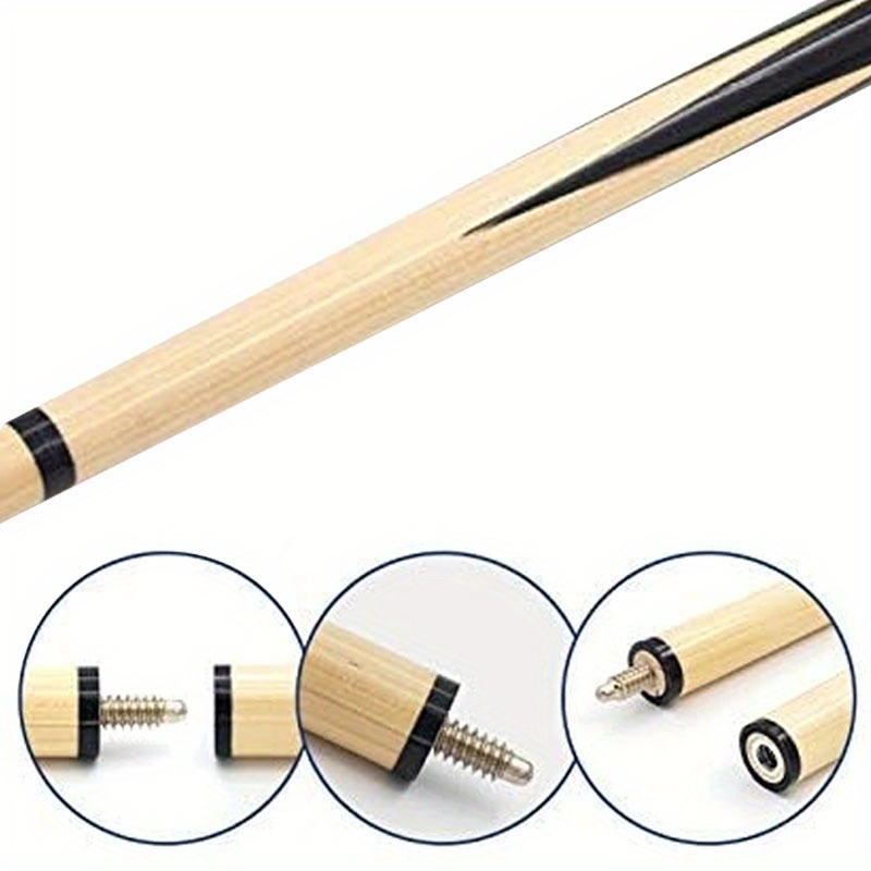Wooden Snooker/Pool Cues Billiard Sticks 2-Section for Beginners
