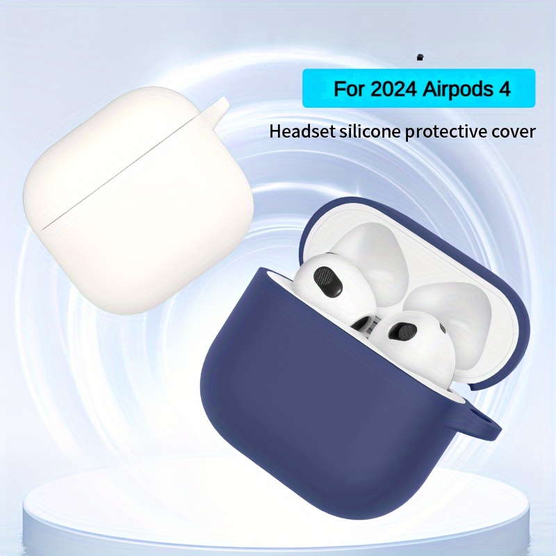 

Silicone Protective Case For Apple 2024 For Airpods 4 - Anti-fall And Dustproof Earphone Shell