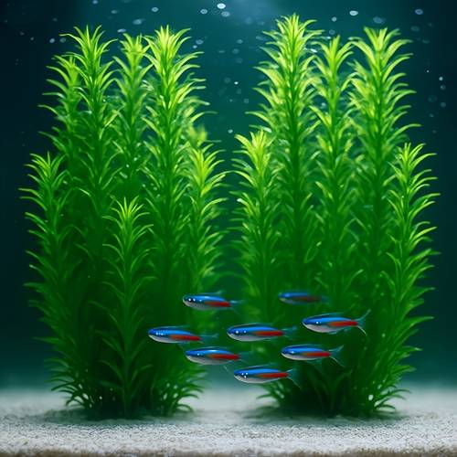 2pcs of 21 inch green large water plants aquarium decoration artificial plants fish tank scenery fish paradise