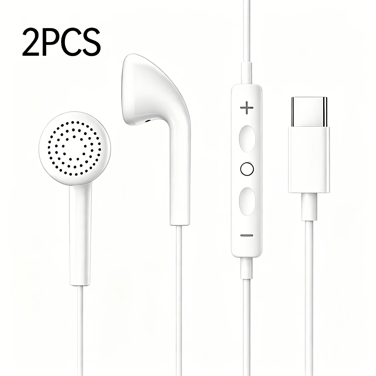 TEMU Auriculares con gancho para , compatibles con Apple iPhone 17/16/15 S26/S25/S24/S23, auriculares con cable y micrófono para HD