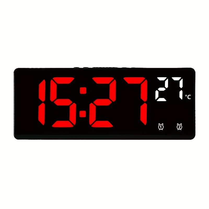 Digital Alarm Clock Colorful Led Alarm Clock Usb Battery