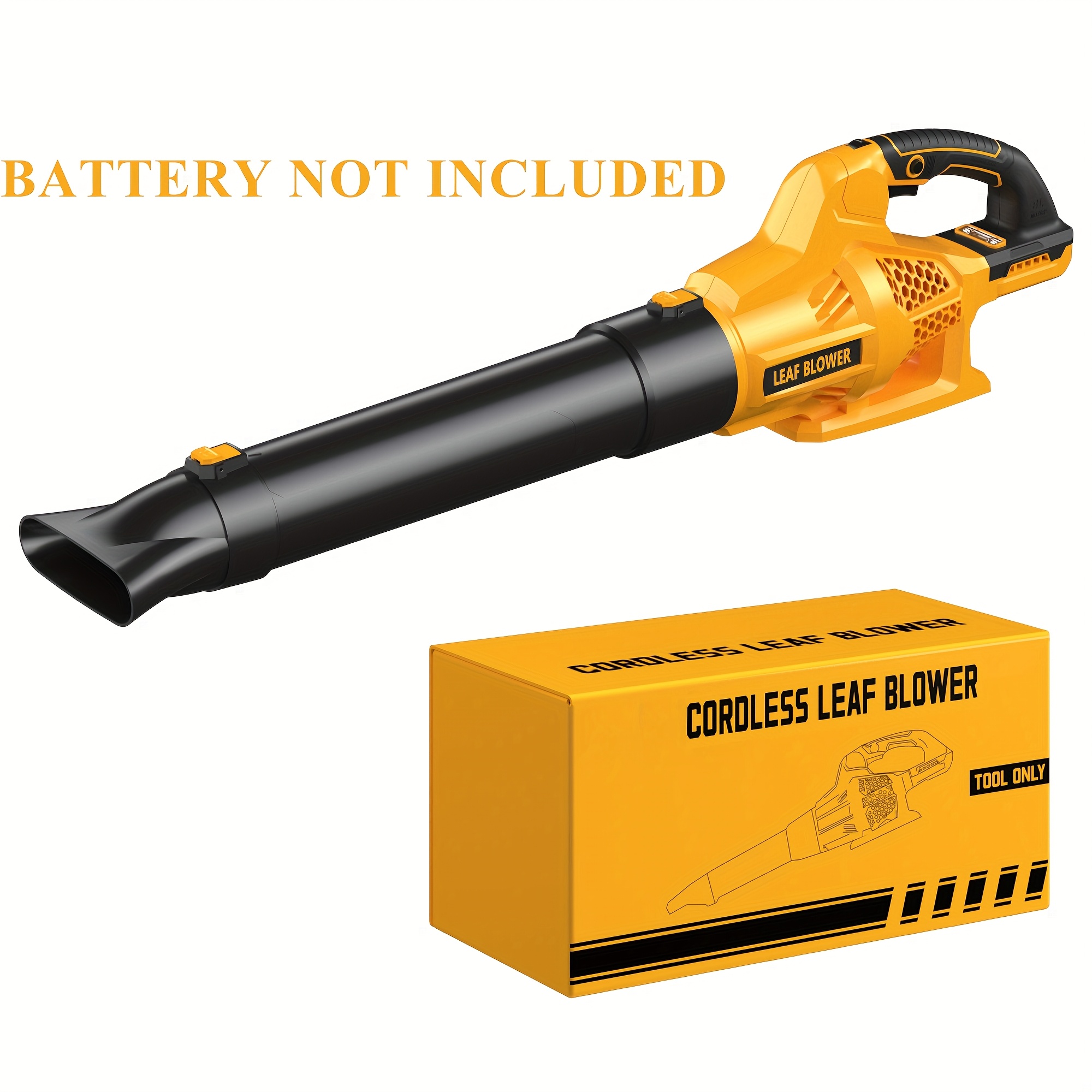 

1pc Cordless Leaf Blower For Dewalt Batteries, , Lightweight For Lawn, Patio, Indoor Use - No Battery Included