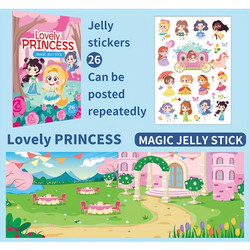 Image of Reusable Sticker Books For Children Gift, Double-sided Design Dinosaurs Animals Vehicles Educational Toys, Christmas, Halloween, Thanksgiving Gifts