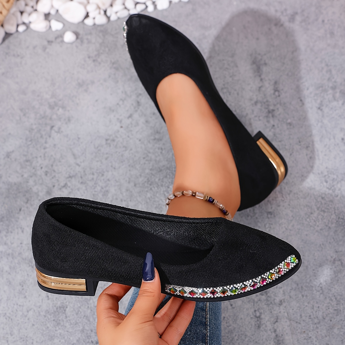 TEMU Shoes > Women's Flats > Women's Flats, Size Women Shoes Elegant Women Shoes Shoes