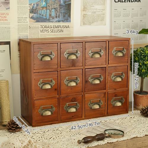 wooden entryway tabletop drawer holder room decoration small chinese medicine cabinet dustproof cabinet cosmetics storage box