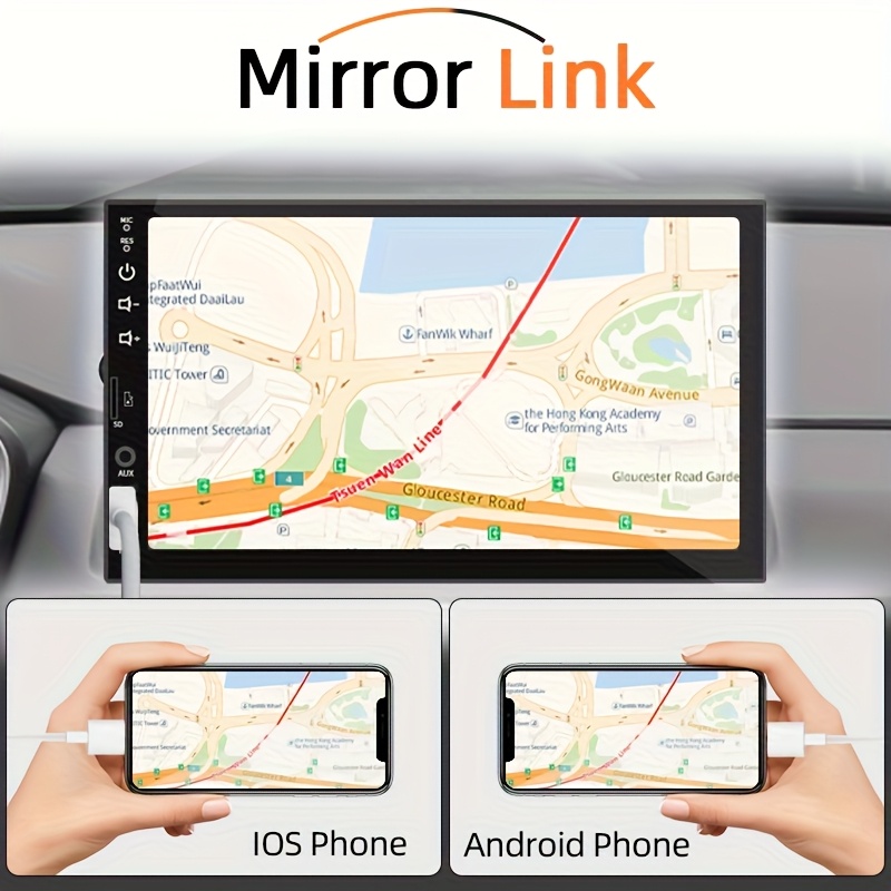 Изискан MP5 плейър за кола 1DIN/2DIN HD дисплей, кабелен Carplay и Android Auto, автомобилна аудио радиостанция за аудио и видео в автомобила, модни добавки за кола с дистанционни управления и камера без батерия