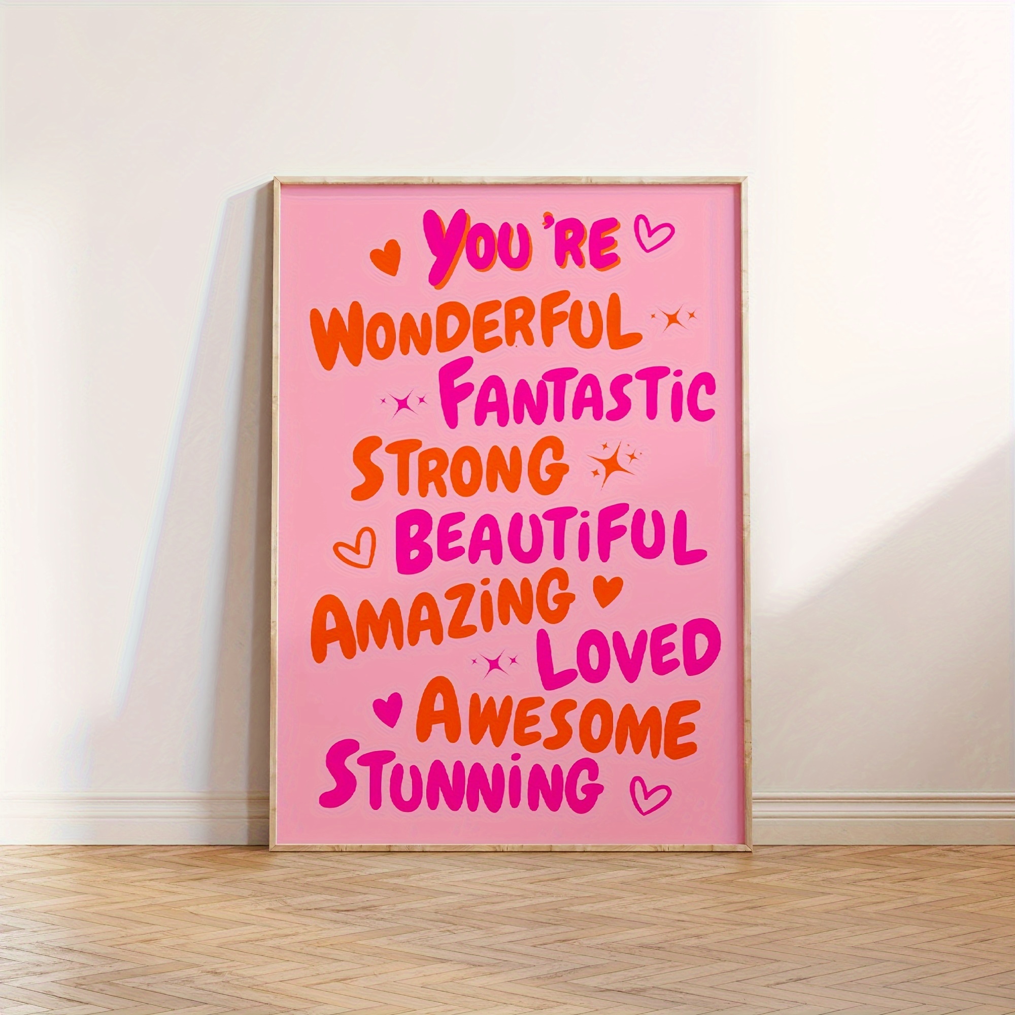 

Inspirational Quote Art - Letter For & Bedroom Decor