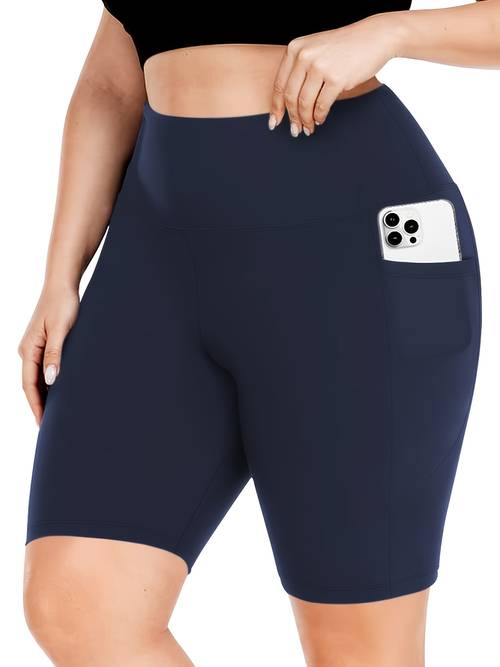 plus size high waist crescent shaped pocket 5 minute pants traffic generating style