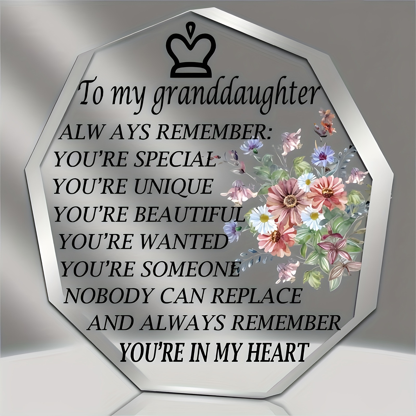 

Grandparents' Love - Acrylic Desk Decor For Granddaughter | Perfect Birthday & Anniversary Gift And