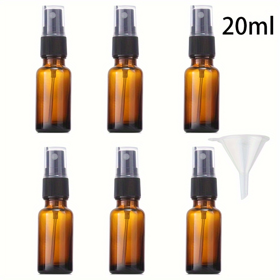 Image of Amber Glass Spray Bottles, 15ml And 20ml, Empty Spray Containers, Refillable And Reusable For Essential Oils