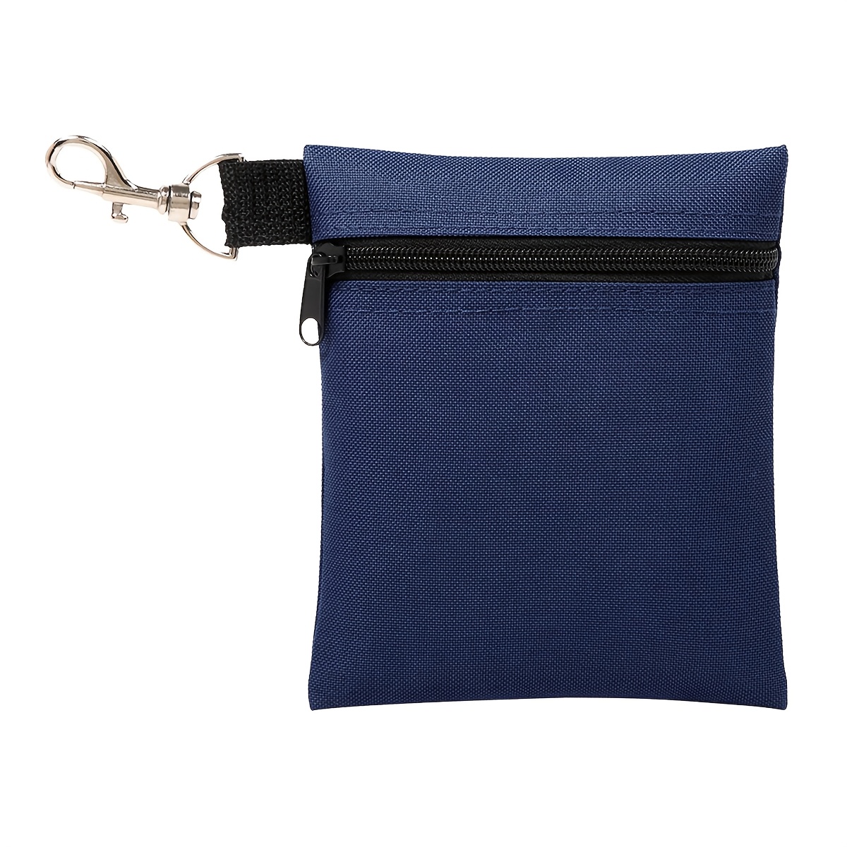 TEMU Portable Golf Tee Bag With Hook, Canvas Small Pouch, Tee Storage Bag For Hanging