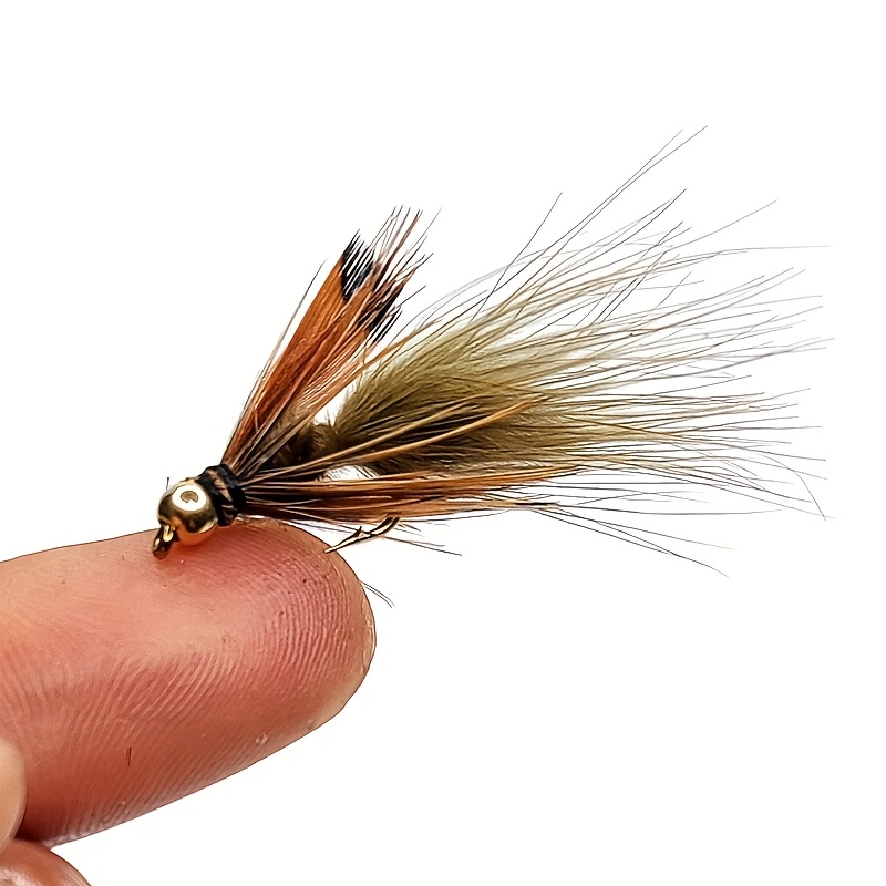 5 Mouches De Pêche Zonker Streamers Pour Truite - Assorties 5 Couleurs - Hameçon N°4 - Neuves