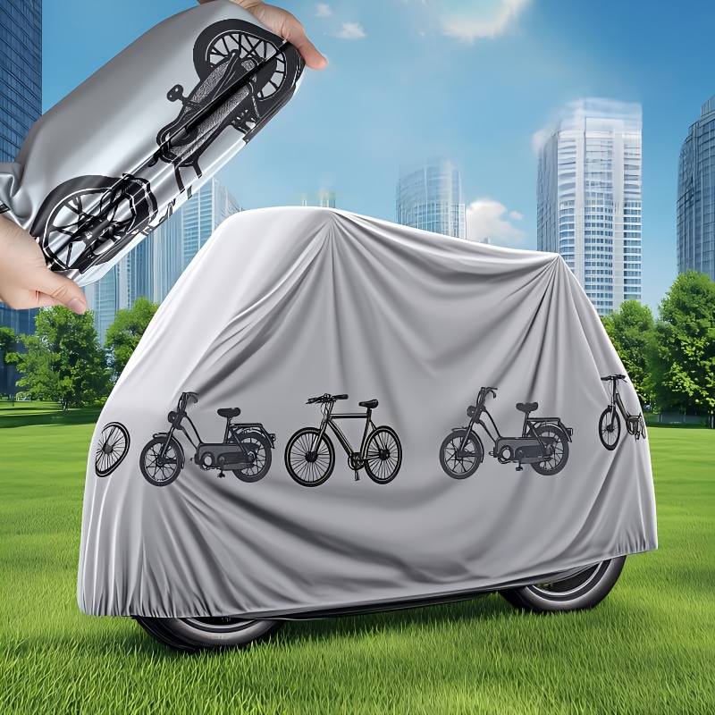all weather bicycle cover heavy duty eva material suitable for electric bikes bicycles waterproof uv and frost resistant     colors