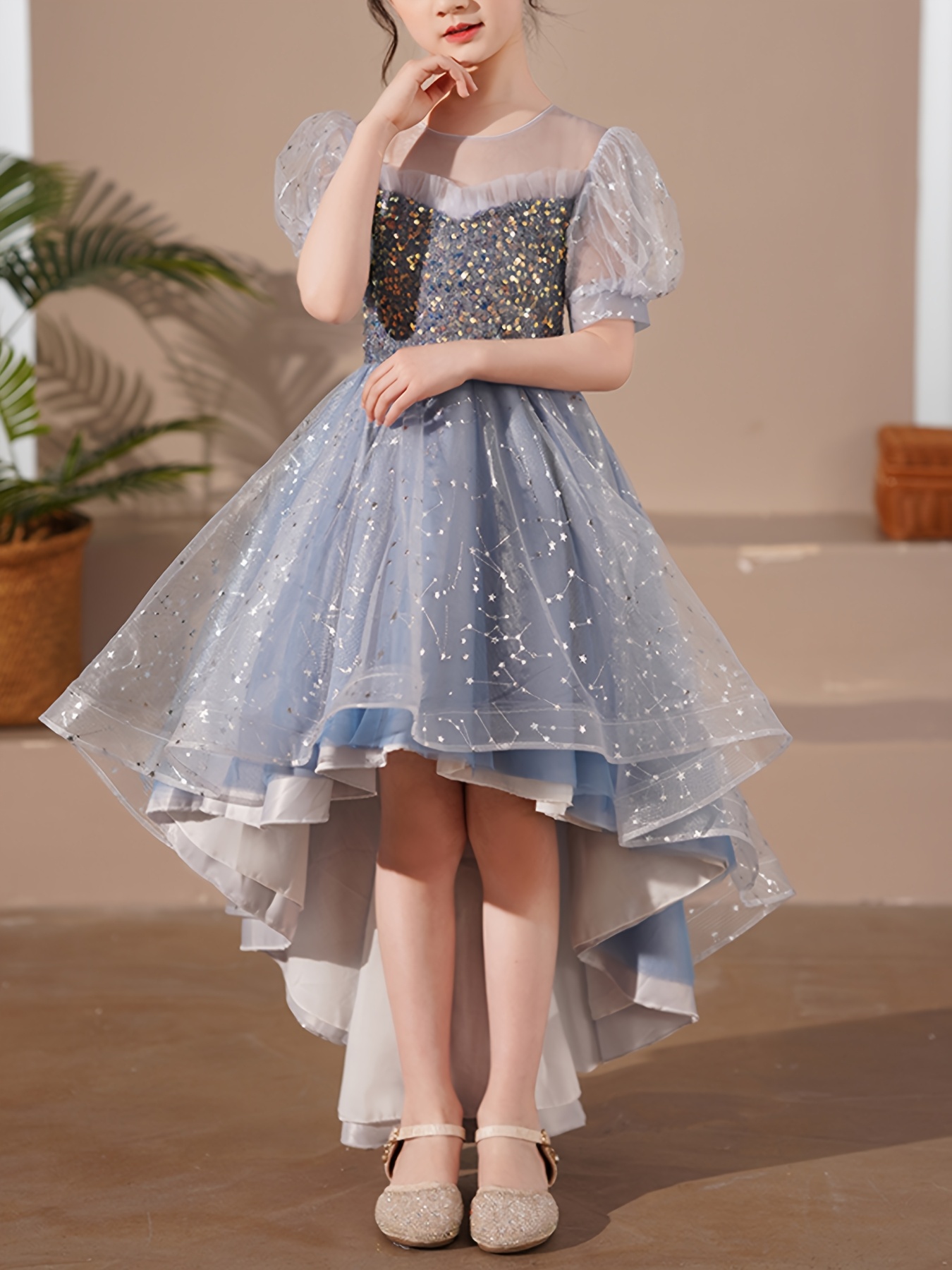open lace back dress Pink Winter Princess High Low Couture Dress – AlessandrasLittleBow
