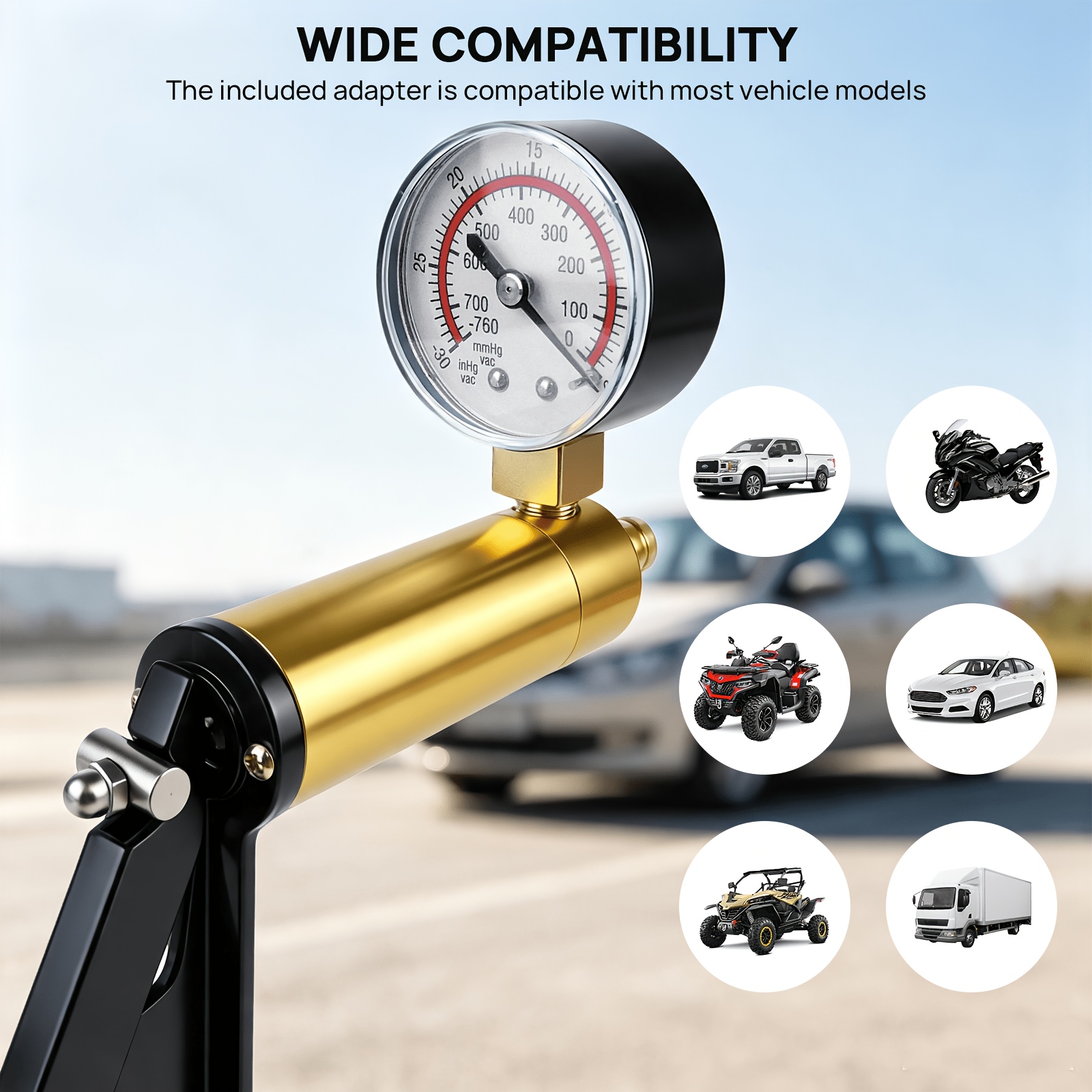 Brake Bleeding Kit Hand Held Vacuum Pump Pressure Tester