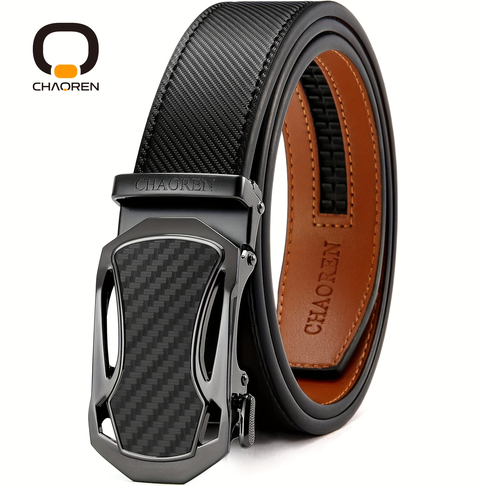 

Chaoren Ceinture Pour Hommes Boucle, Ceinture Automatique À Cliquet En Cuir De De Largeur