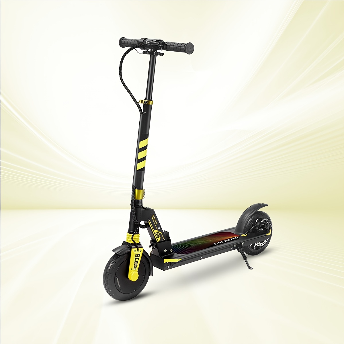 TEMU 180w Electric Scooter, Aluminum Body, Adjustable Height, Foldable Design, Brushless Motor, 36v, Range Of 10 Miles, Of 10 Mph, Weight Capacity Of 220 Lbs, Adult Electric Scooter.