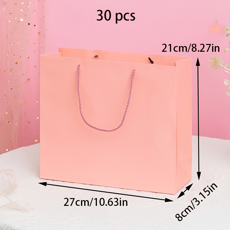 Gift for Her/Him 30pcs Pink White Cardboard Bags