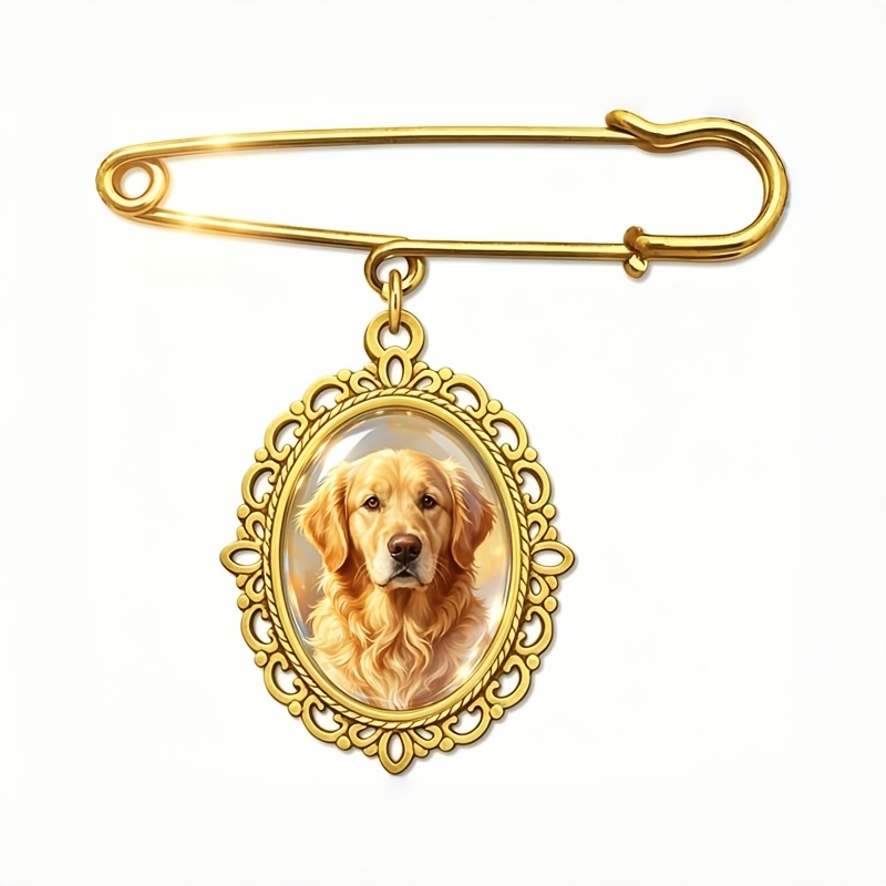 TEMU Single/double/triple Pendants Retro Safety Pin Badge Pendant With Custom Photo/text/ Suitable For Wedding, Party, Bouquet Gift Box Decorations -
