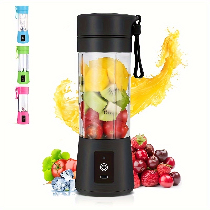 380ml 4 colors usb rechargeable personal portable blender for smoothies and shakes mini juicer cup for travel small size blender with powerful motor and easy to clean design 0
