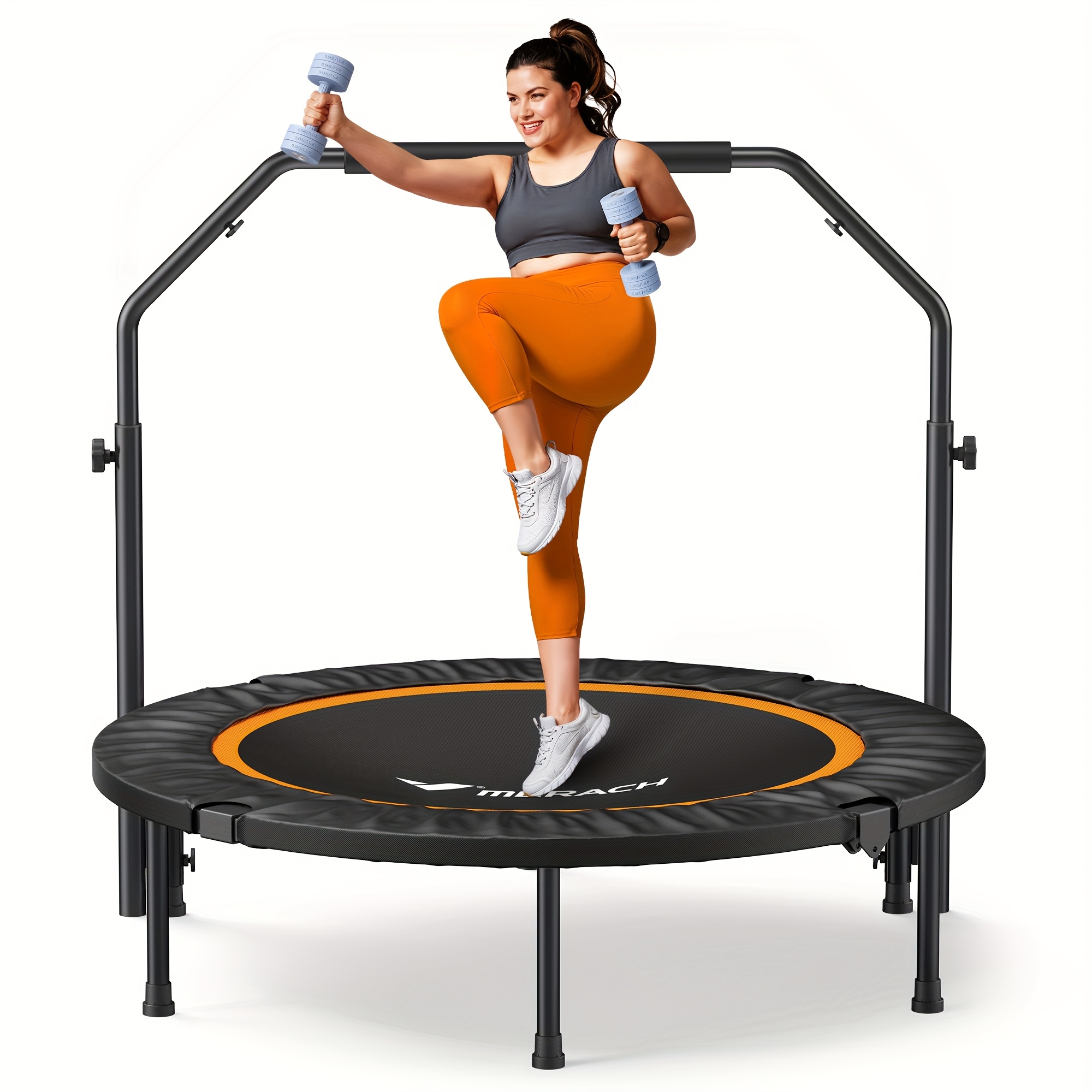 Dibaful Faltbar Trampolin Indoor Tragkraft 130 Kg | Produktbild-Vorschau 2