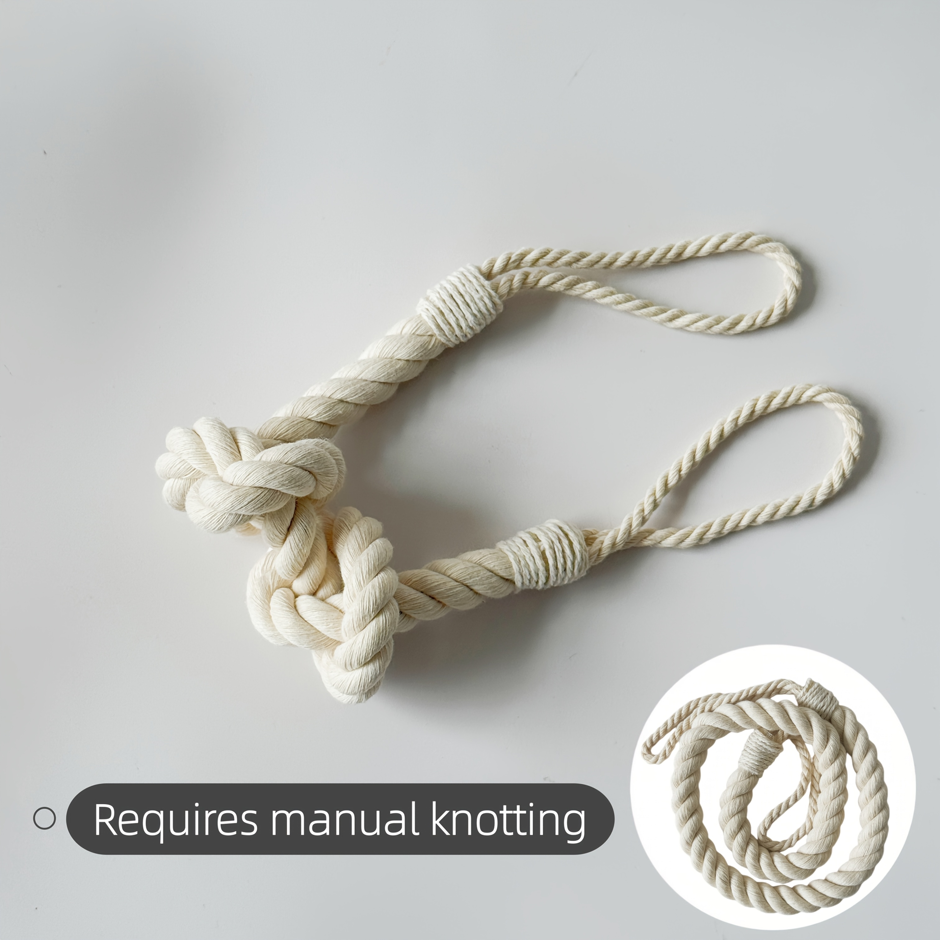 E-shop Neue Retro Türstopper aus Seil - Robuster Stoffkeil für Boden- oder , Elegante Türbarriere für Zuhause/Büro, Werkzeuglose einfache