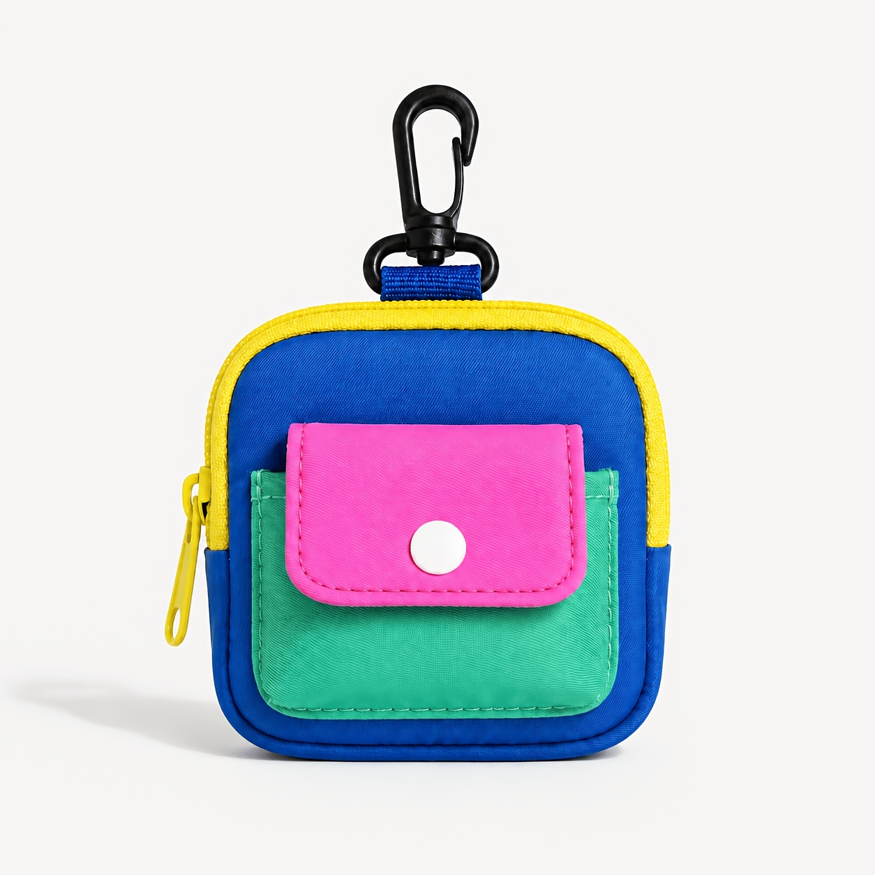 Image of Macaron- Coin Purse & Mini Organizer - Compact Nylon Pouch Suitable For Earbuds, Lipstick, Removers - Travel, Gym, Everyday - Cute Small Storage Bag
