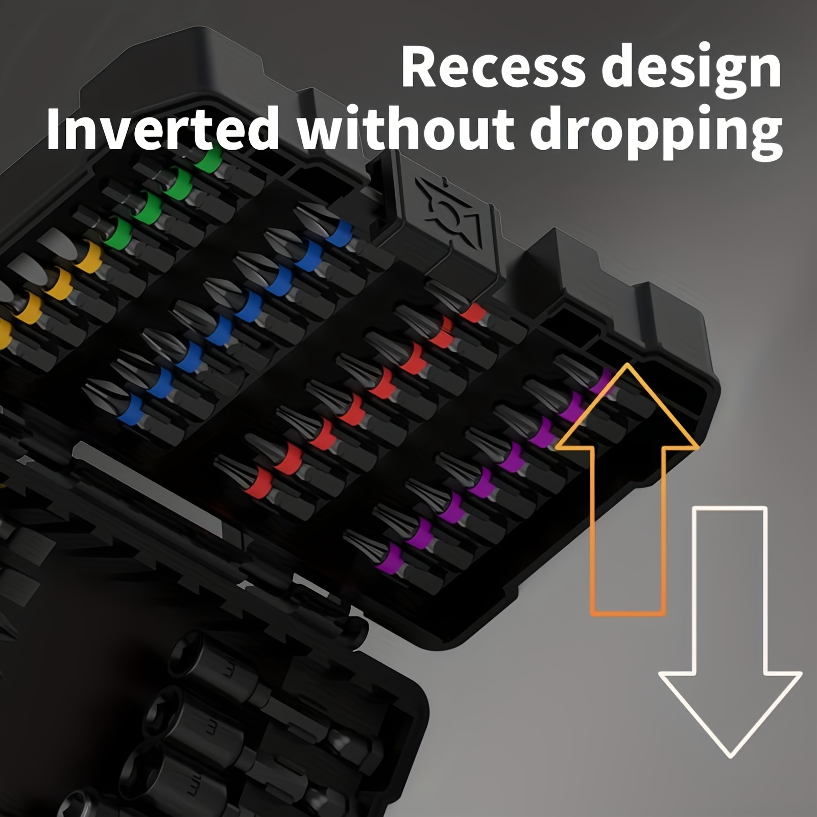 Juego de 35 y 45 piezas de brocas para impactador, cabezales de tornillos hexagonales magnéticos negros con recubrimiento de titanio, compatibles con taladros eléctricos y impactadores, diseño FlexTorque antideslizante, puntas de precisión, estuche de almacenamiento duradero, mejor elección práctica para regalar.