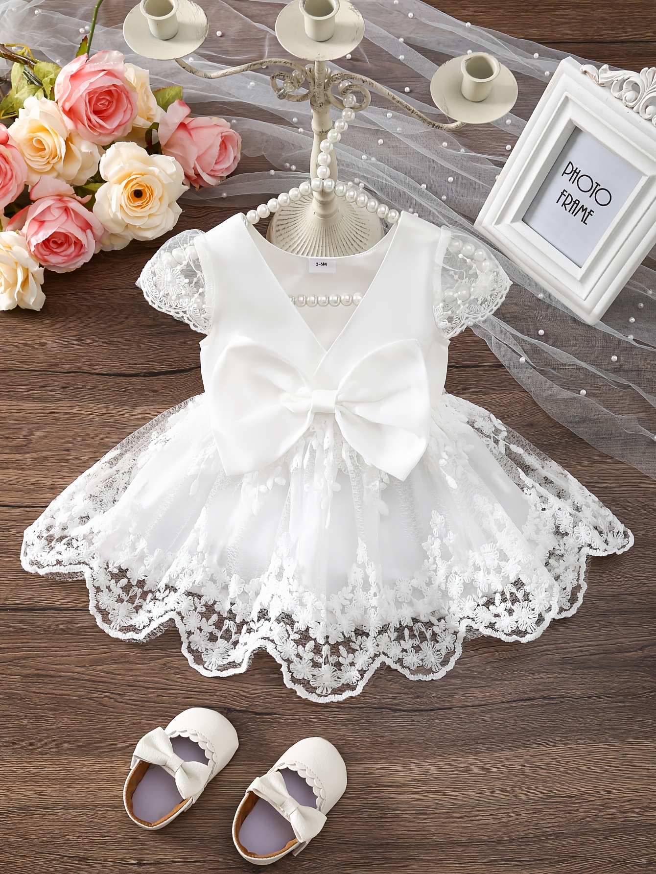 blue dress for baby girl White Baby Dress | Tutu Skirt Dress main image 0