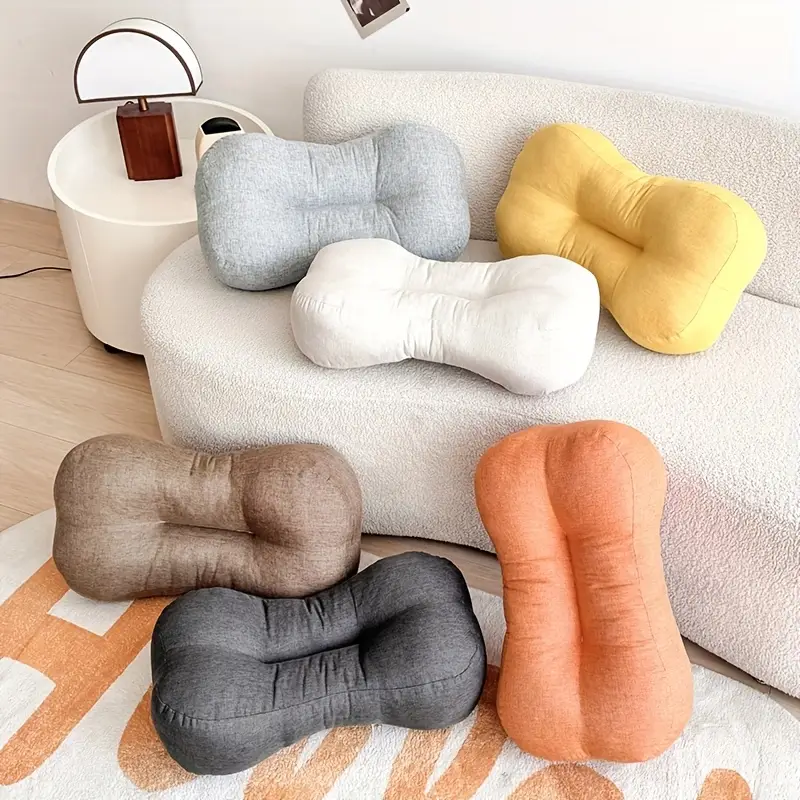 breathable lumbar pillow for office chair ergonomic support machine washable zipper closure retro style ideal for home car use perfect gift for mothers day fathers day birthdays office chair accessory vintage style pillow zipper closure pillow lumbar support pillow Product details 9