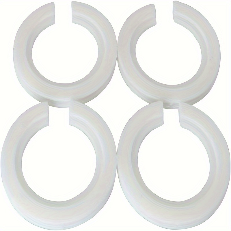 Image of 4pcs Lamp Shade Reducing Rings - E27 To E14 Socket Adapter Washers, Plastic, Ideal For Lighting Upgrades