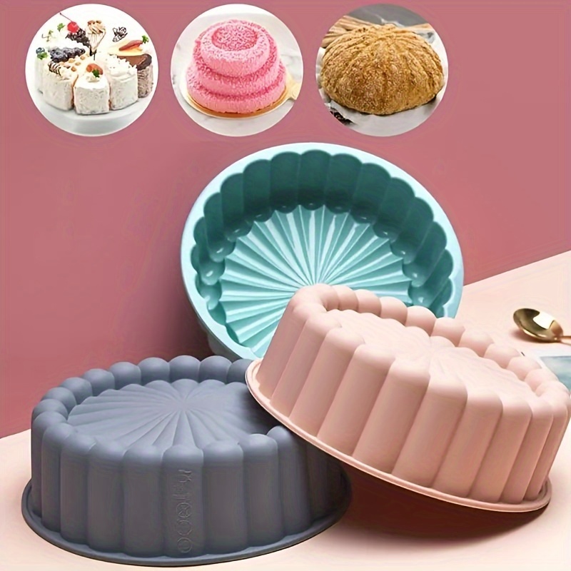 

1pc, Nonstick Silicone Cake Mold, Perfect For Weddings, Birthdays, And More, Make Delicious Cakes ! (10.24 Inch)