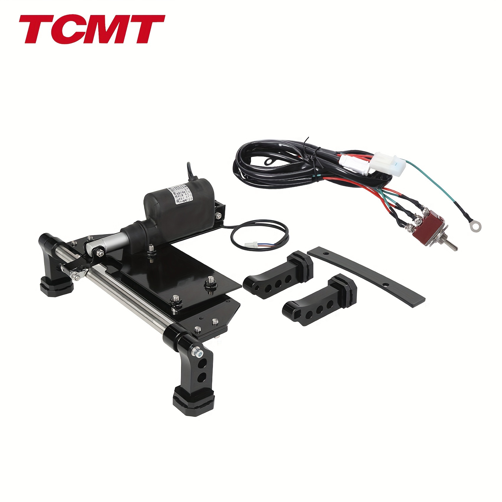 TEMU Tcmt Black Motorcycle Electric Center Stand Fit For Touring Street Glide Road Glide Road King 2009-2016