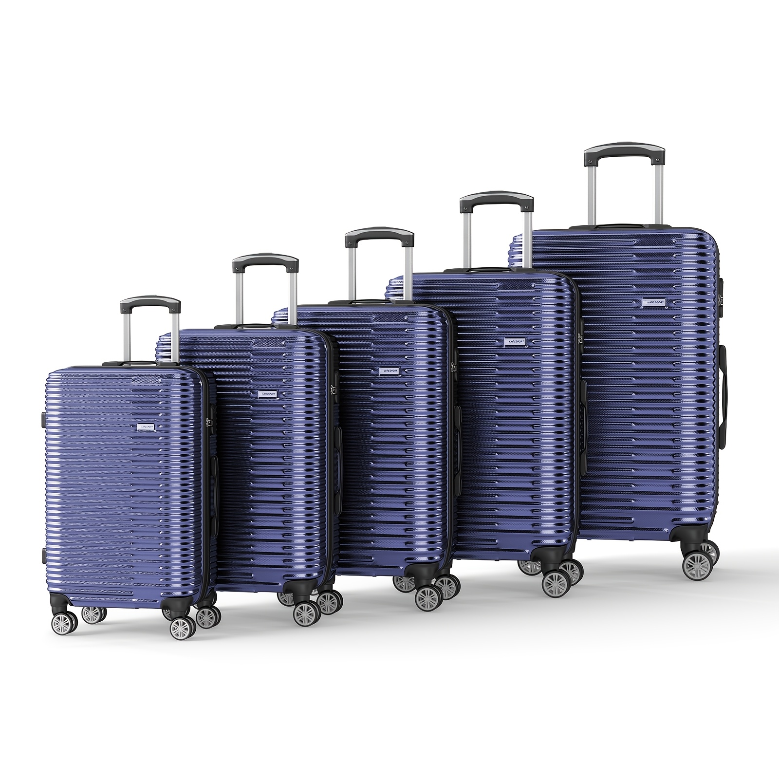 Image of 5pcs/ystyle New Extra Large Luggage Set (20+26+28+30+32 Inches), Fashionable Luggage, Suitable For Family Long-distance Travel Business Trips , Suitable For Gifts Back To Weddings And Other Occasions