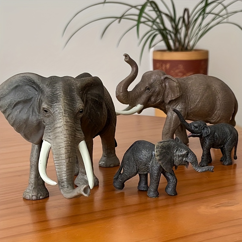 2pcs elephant elephant home decor figurines realistic animal