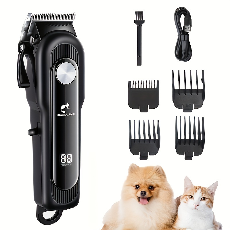 

Dog Shaver Clippers Low Noise Rechargeable Cordless Electric Quiet Hair Clippers Set For Dogs Cats Pets