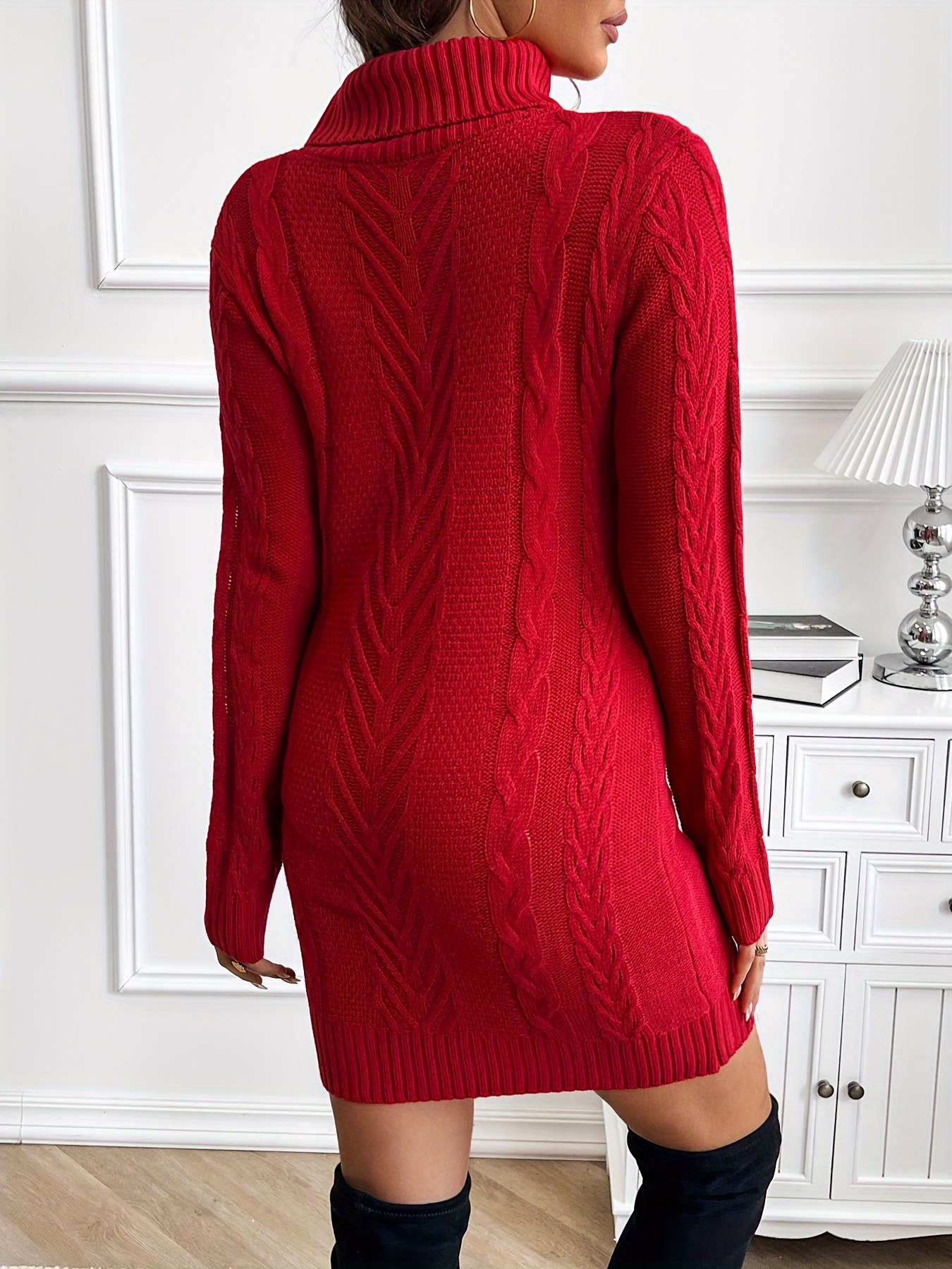 vintage st john knit dress Vintage Early 80's St. John Knit Dress in Cerise / Medium main image 1