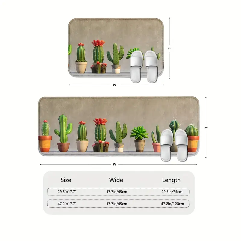 Cactus Kitchen Rugs Entry Door Soft Mat Bathroom Machine - Temu Ireland