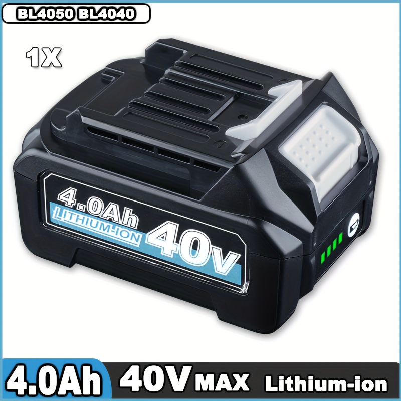 TEMU 1 Pack 36v(40v Max) 4000mah Mtl1810g Bl4050 Bl4040 Battery For Mak Replacement For Makita Bl4050f Bl4025 Grh06z Gsl03z 40 Volt Lithium Bl4040