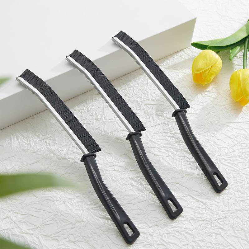 Spazzola Per Pulizia Fessure E Angoli Con Setole Dure - 2 Pezzi: Manico Lungo Pieghevole E Scovolino Per Fughe, WC E Cucina - Strumento Per Decontaminazione Profonda