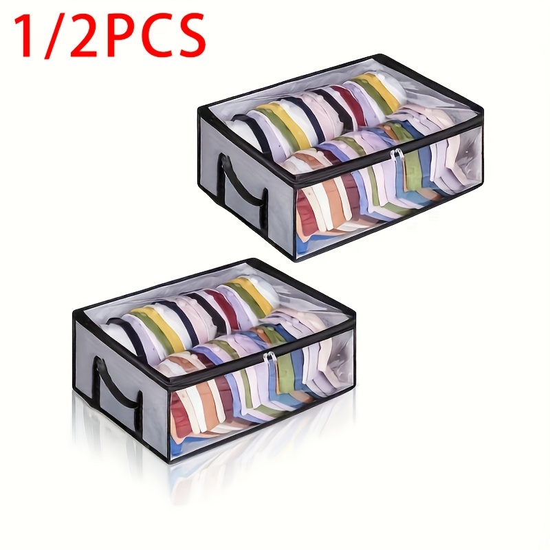 

Baseball Cap Storage Box, Large Size Can Hold Up To 40 Caps, Wide Storage Box, Closet Hat Rack, Under-bed Storage