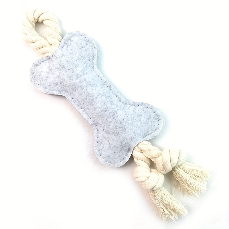 Dog Gnawing Rope Toy, Gnawing Teeth Pet Toy, Puzzle Interactive Felt Dog Chewing Toy, Assorted Color